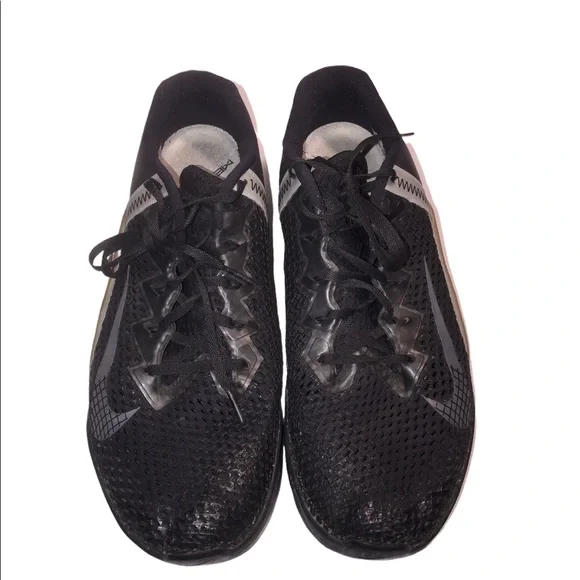 MENS NIKE METCON 6 BLACK SILVER GUM TRAINING SNEAKERS SHOES 13 - Picture 7 of 11